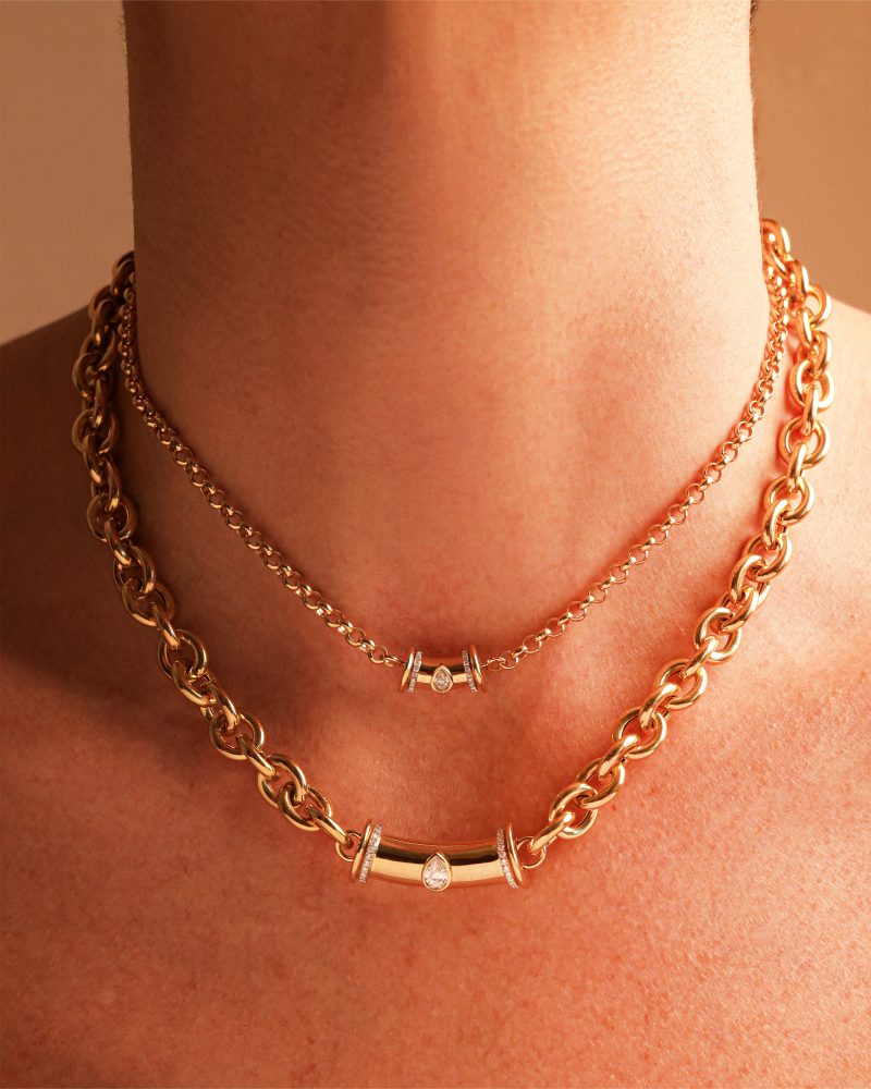 Warrior Princess Diamond Drop Necklace - Small