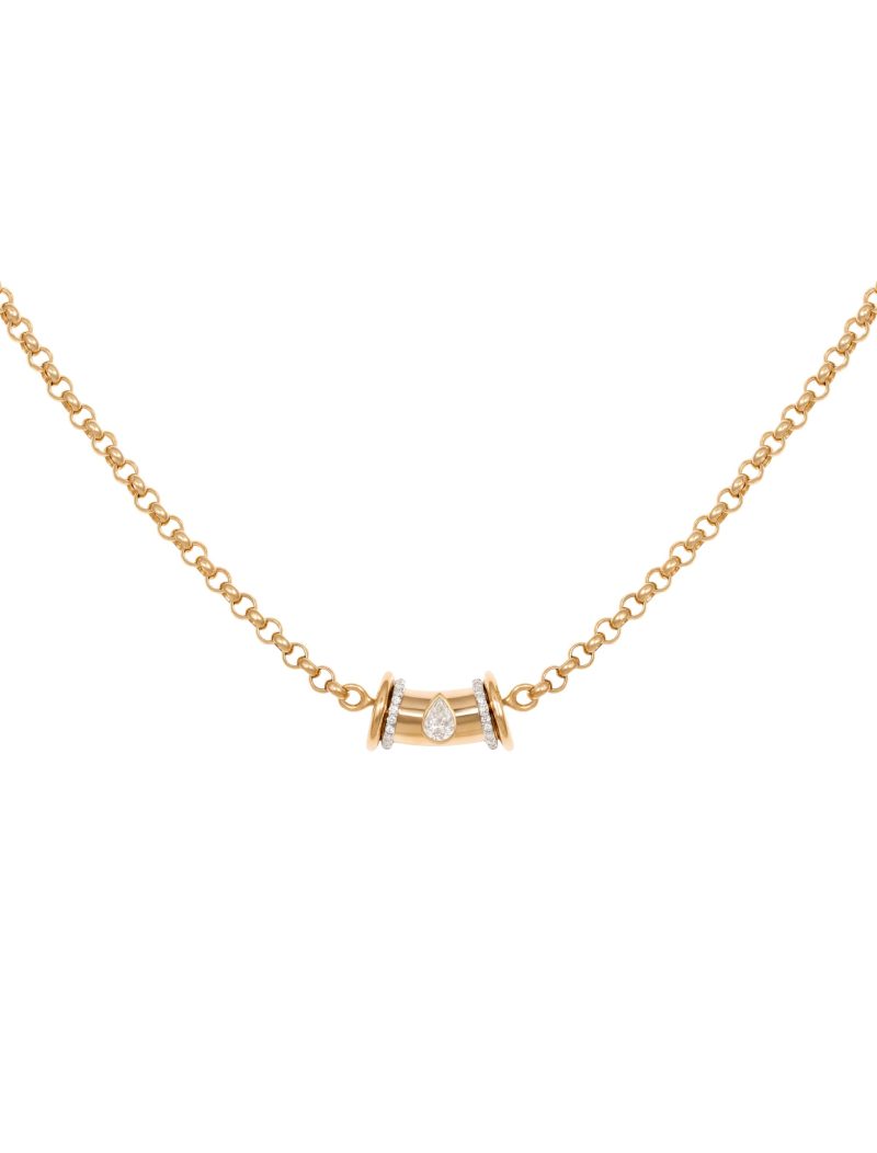 Warrior Princess Diamond Drop Necklace - Small