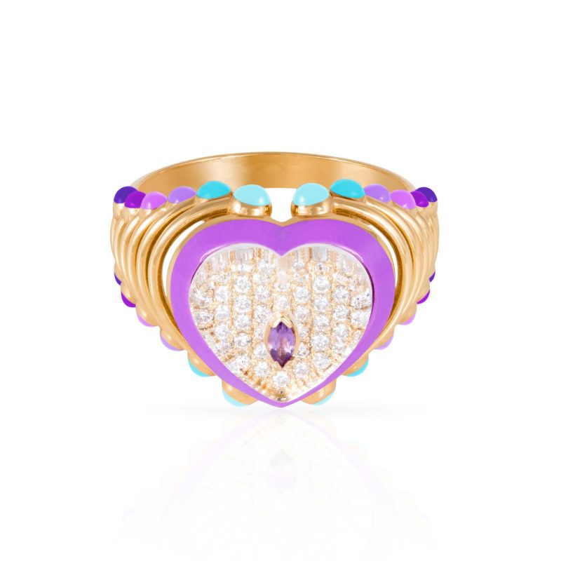 The Purple Heart Moment Ring