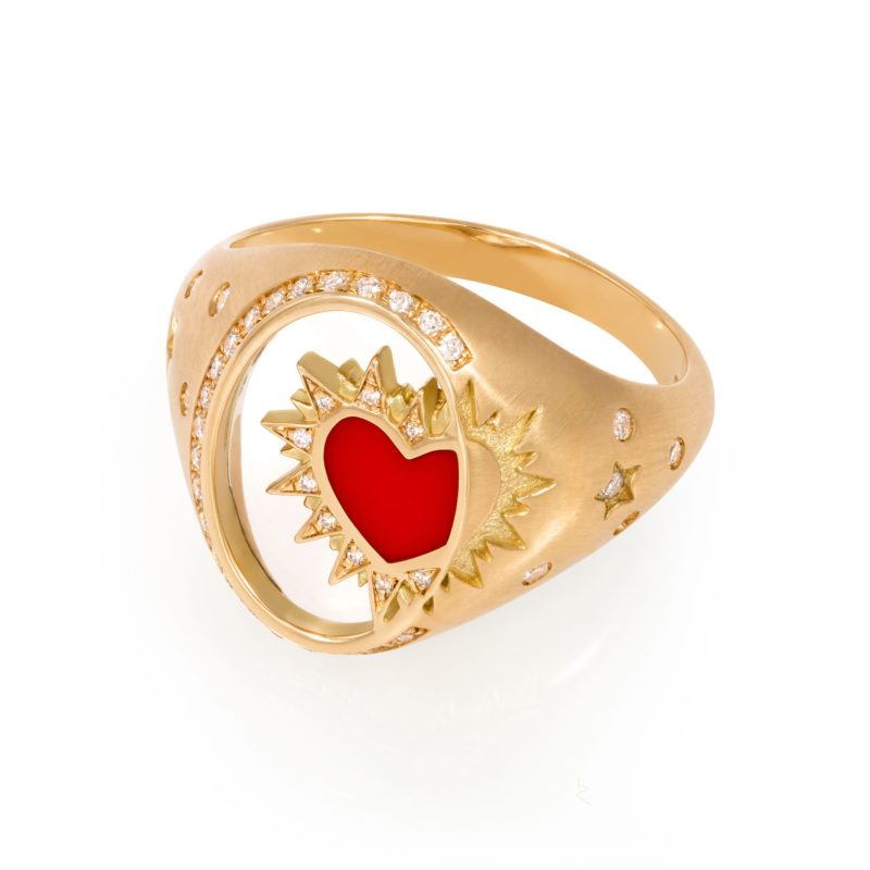 Heart On Biladi Ring