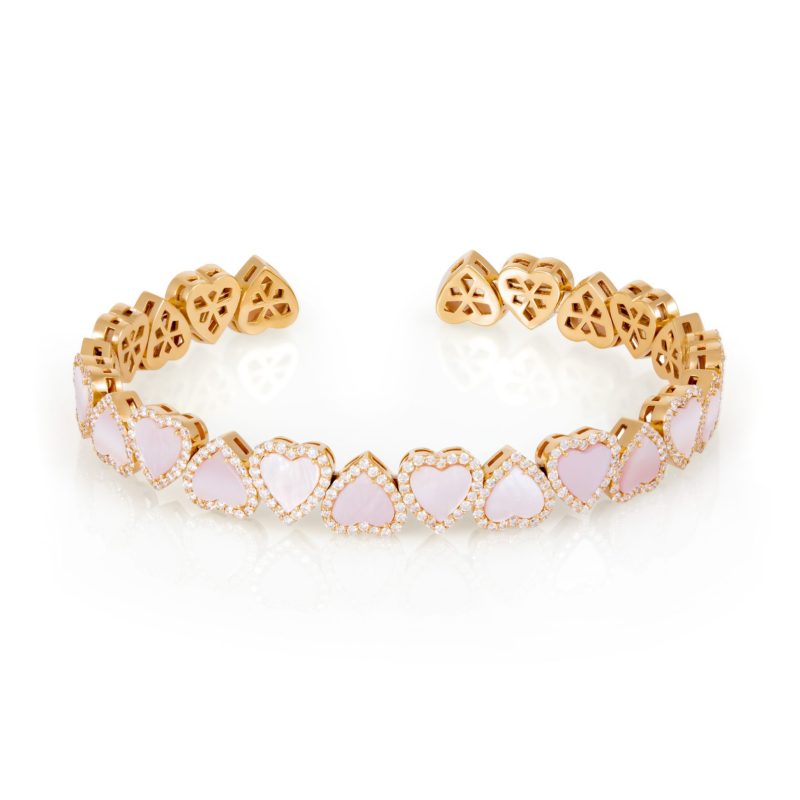 Heart Geometric Bangle