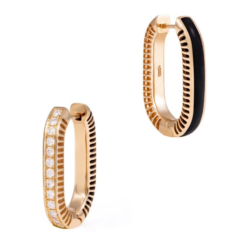 Lock Ray Diamond Earrings - Size 1