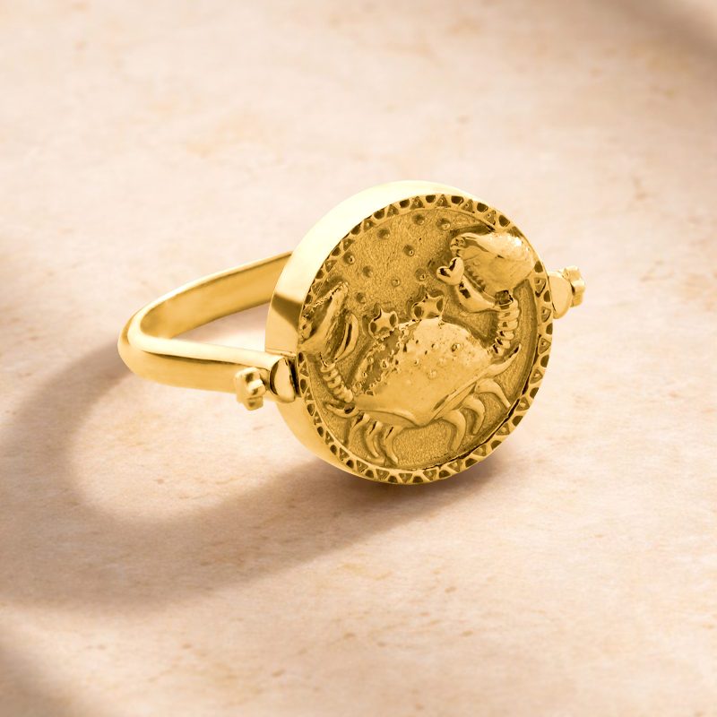 3 in 1 Cancer Zodiac Ring