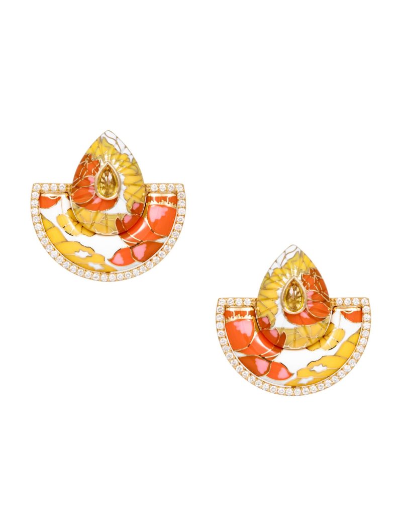 Chinoiserie Fan Earrings