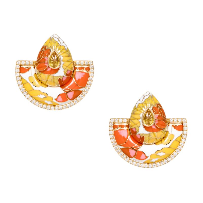 Chinoiserie Fan Earrings