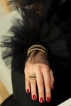 The Full Gold Atom Bangle - Size 2