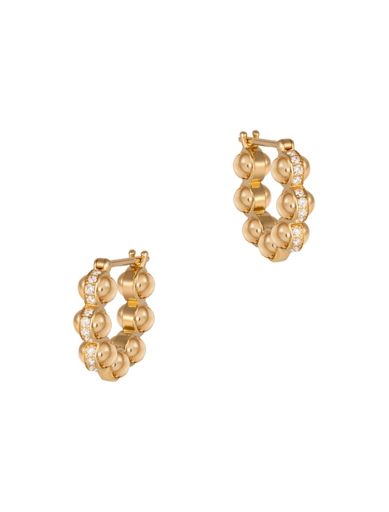 The Full Gold Atom Earrings