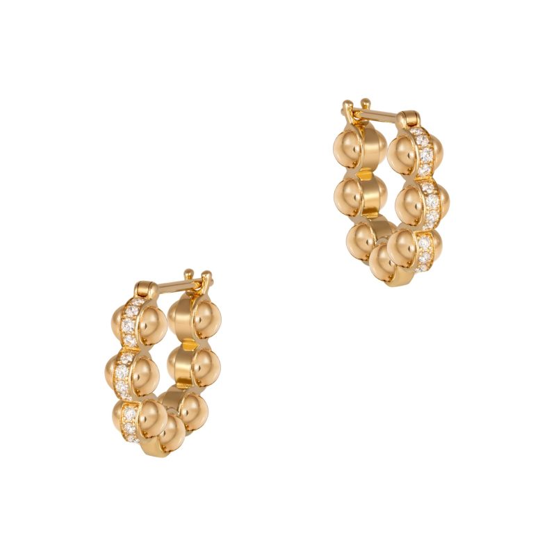 The Full Gold Atom Earrings