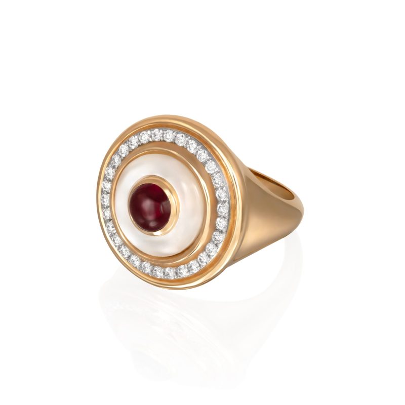 Mimette Double Stone Ring by L'Atelier Nawbar