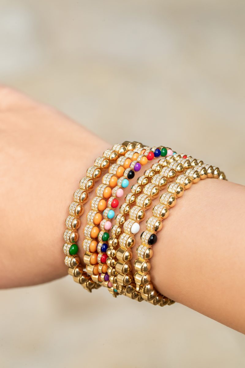Multicolor Atom Bangle