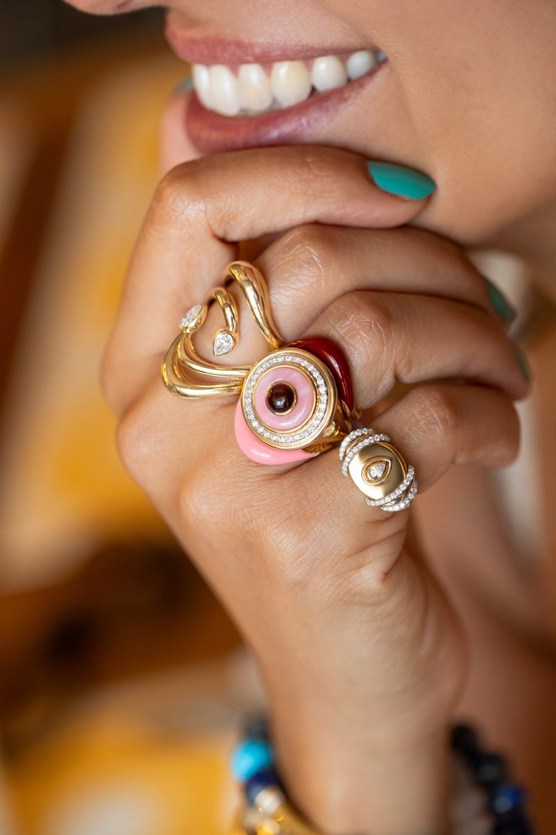 Mimette Double Stone Ring