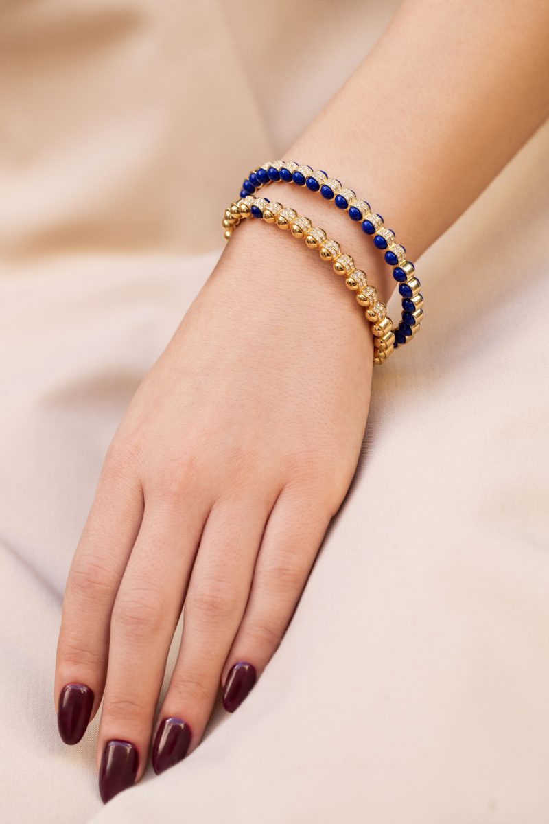 The Gold Atom Bangle - Size 2