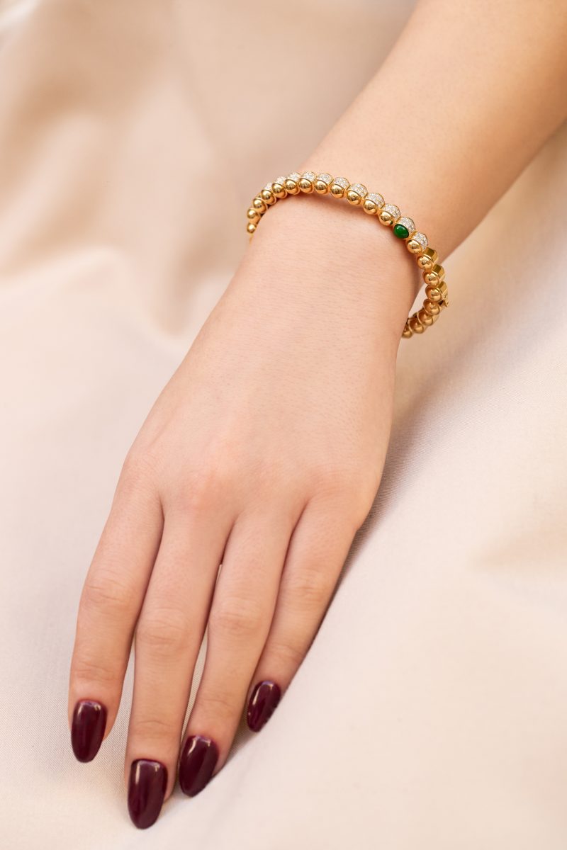 The Gold Atom Bangle - Size 2