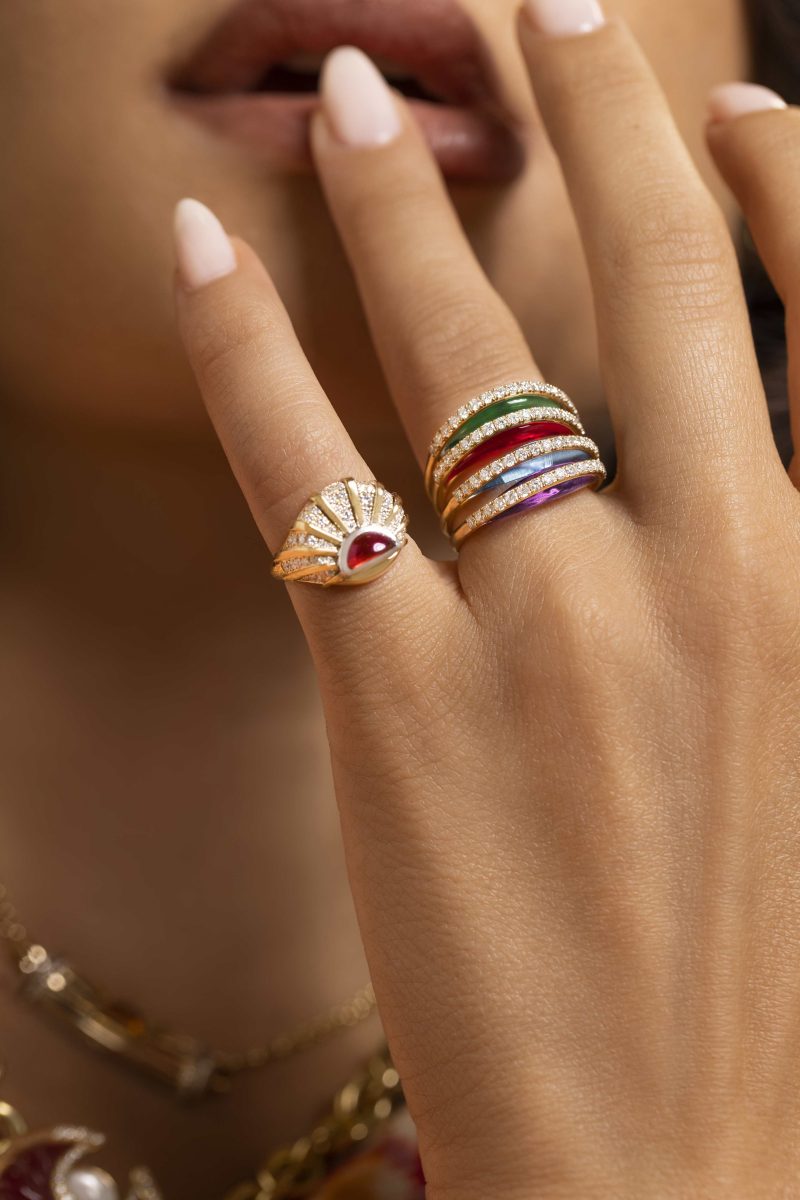 Bloop Moon Ring