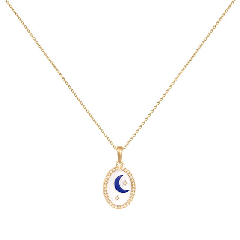 Diamond Hilal Pendant