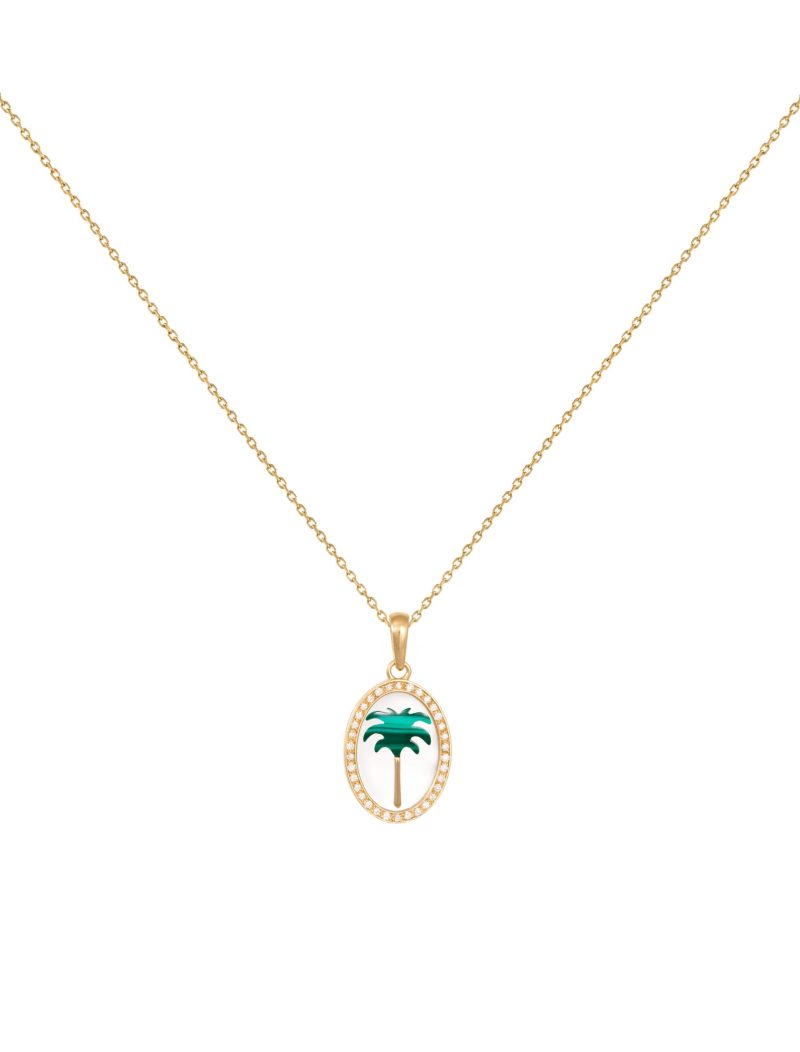 Diamond Palm Pendant