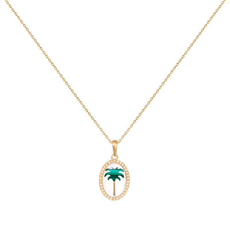 Diamond Palm Pendant