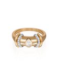 Warrior Diamond Drop Ring