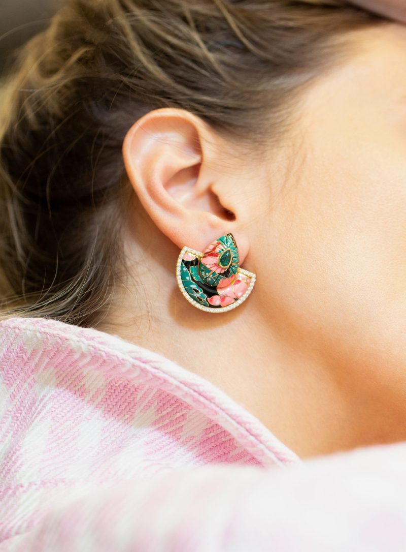 Chinoiserie Fan Earrings