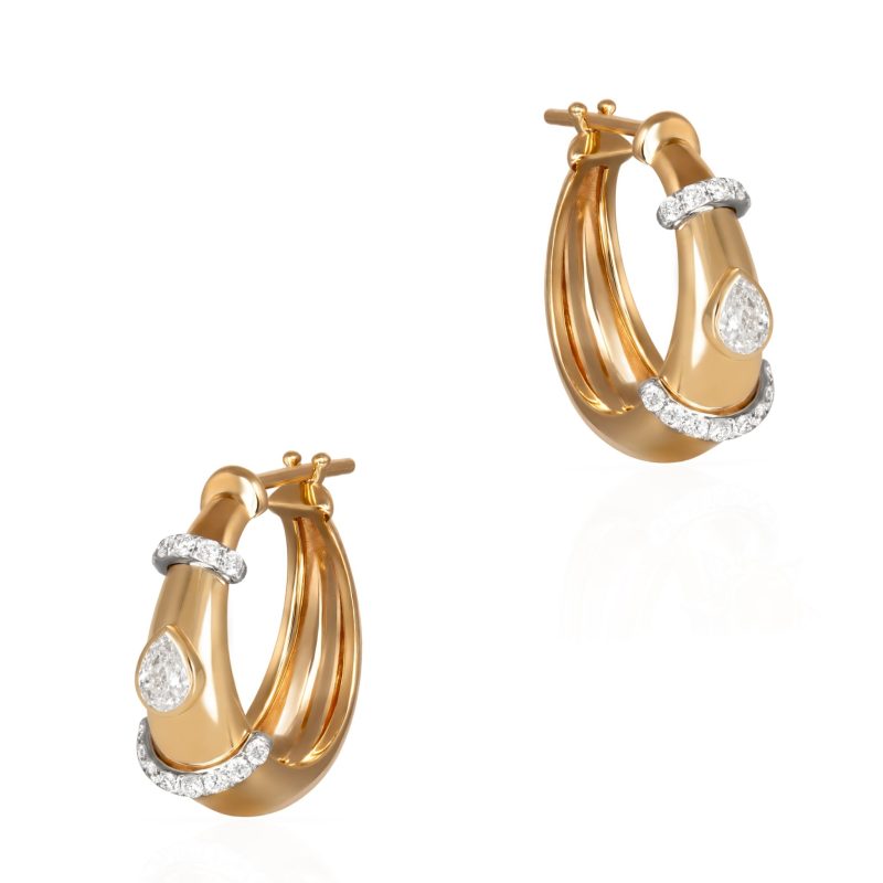 Buoy Diamond Earrings