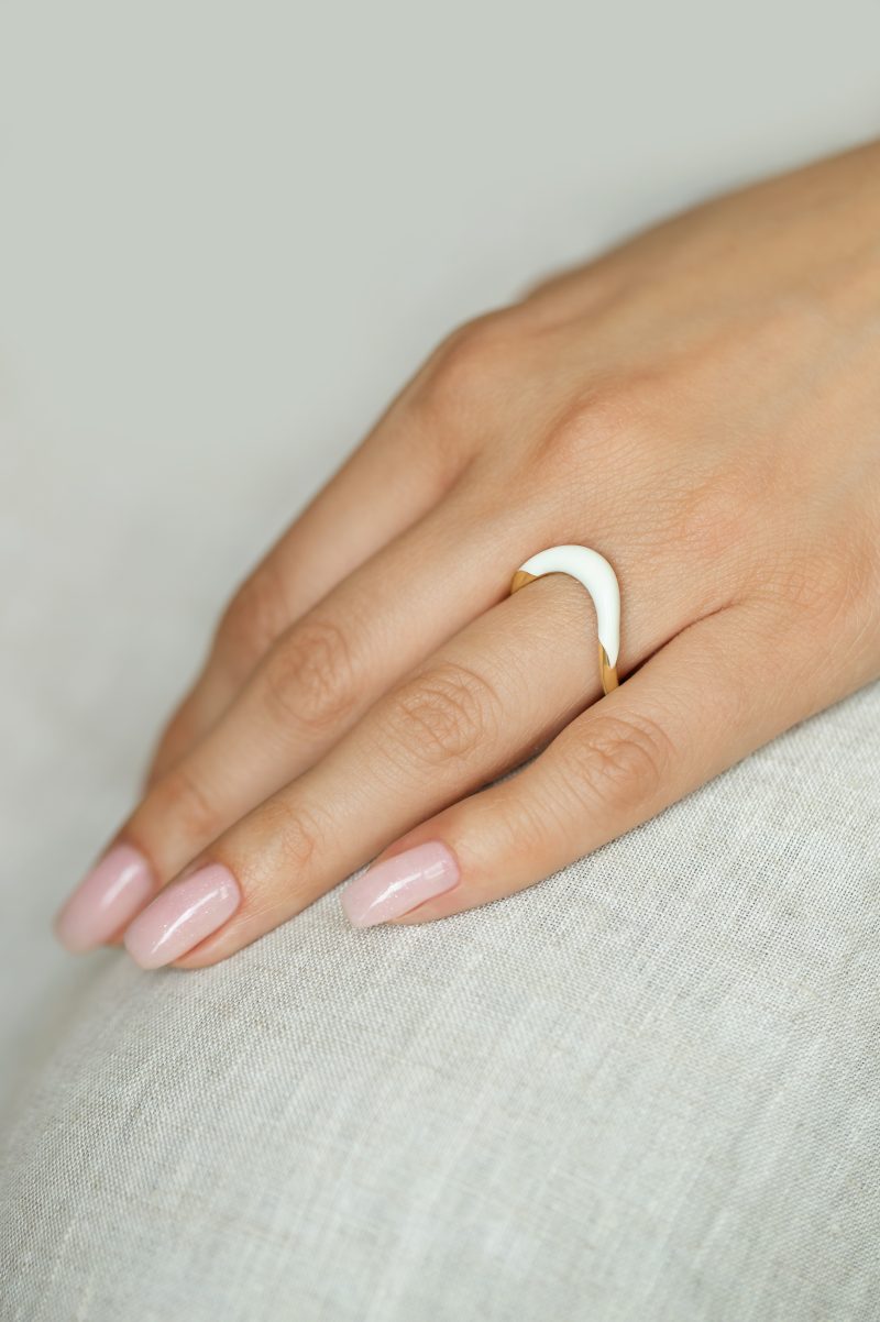 Boa Stackable Stone Ring