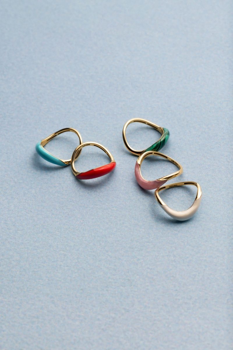 Boa Stackable Stone Ring