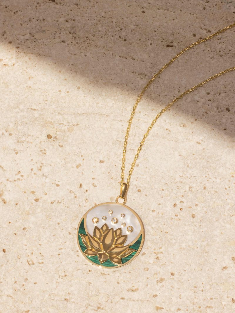 Lotus Moon Necklace