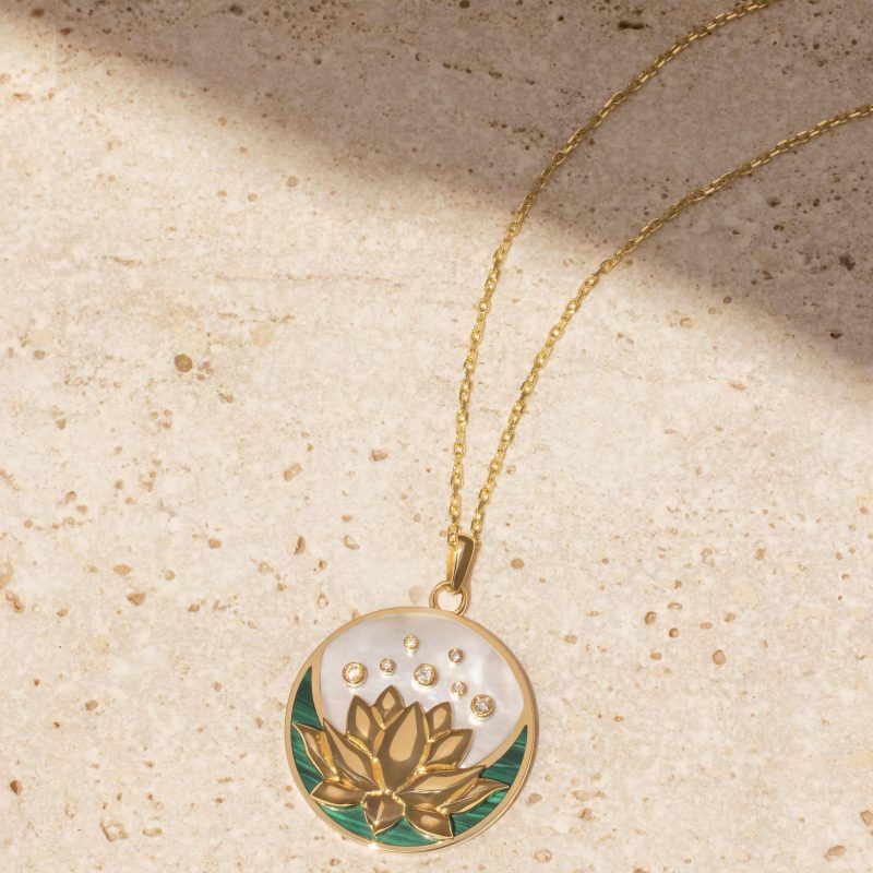 Lotus Moon Necklace