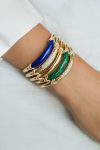 Boa Belly Diamond Bangle