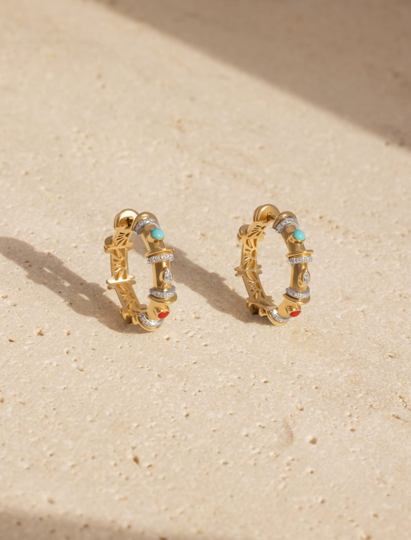 Milky Multicharm Hoops