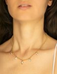 Lot Diamond Drop Necklace