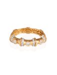 Milky Round Diamond Ring