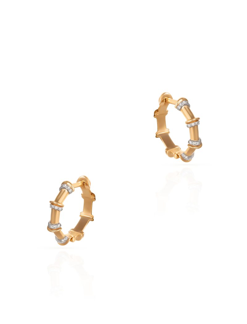 Milky Gold Hoops