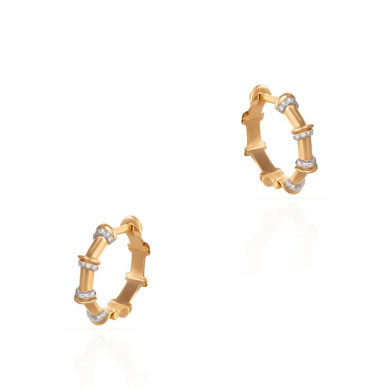Milky Gold Hoops