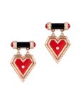 Amulet Pillar Heart Earrings