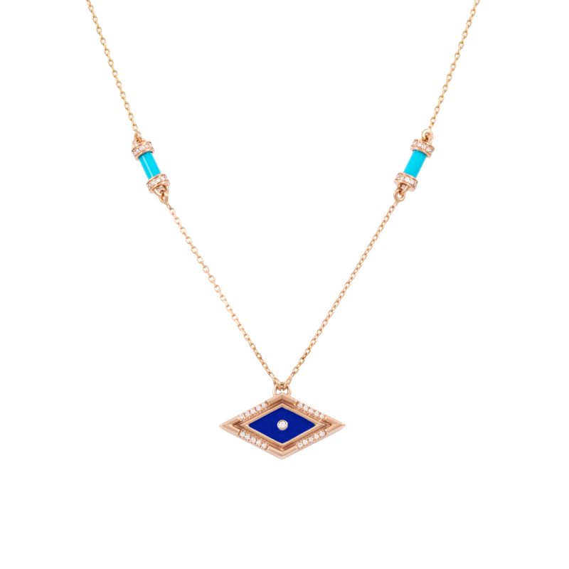 Amulet Pillar Eye Necklace