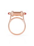 Full Gold Single Pillar Ring