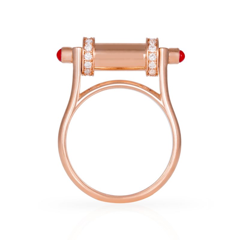 Full Gold Single Pillar Ring