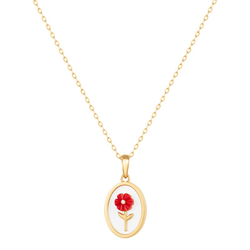 Wildflower Oval Necklace