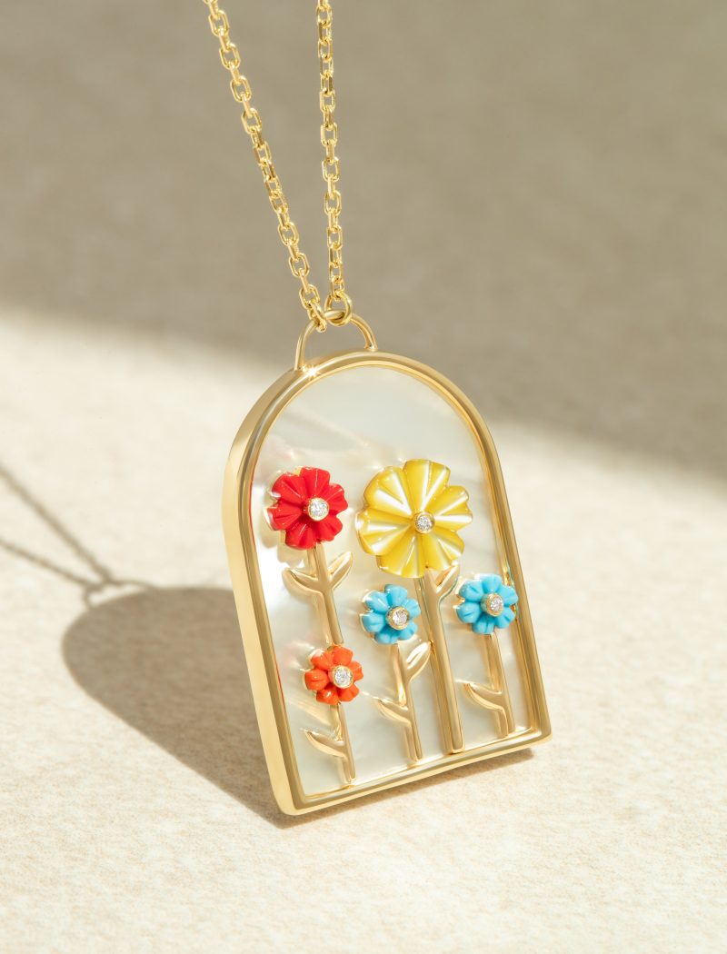 In Full Bloom Stoned Necklace
