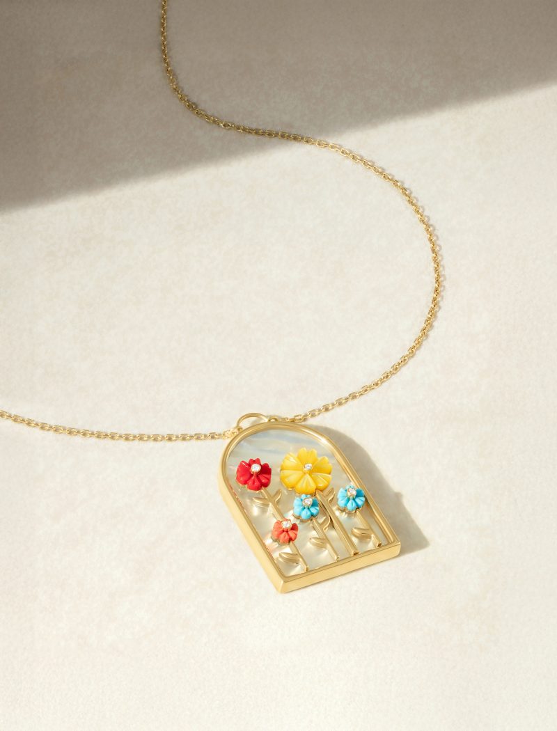 In Full Bloom Stoned Necklace