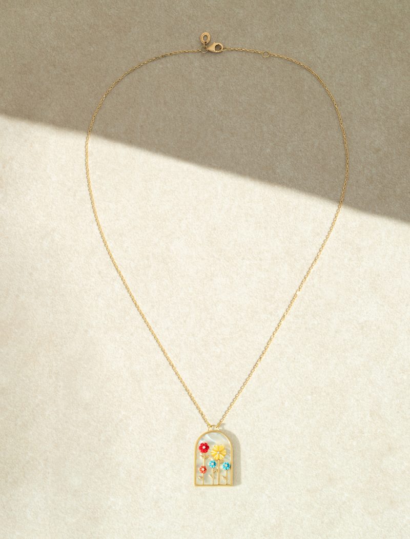 In Full Bloom Stoned Necklace