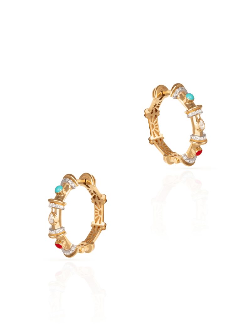 Milky Multicharm Hoops