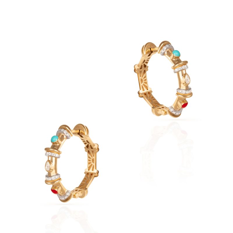 Milky Multicharm Hoops