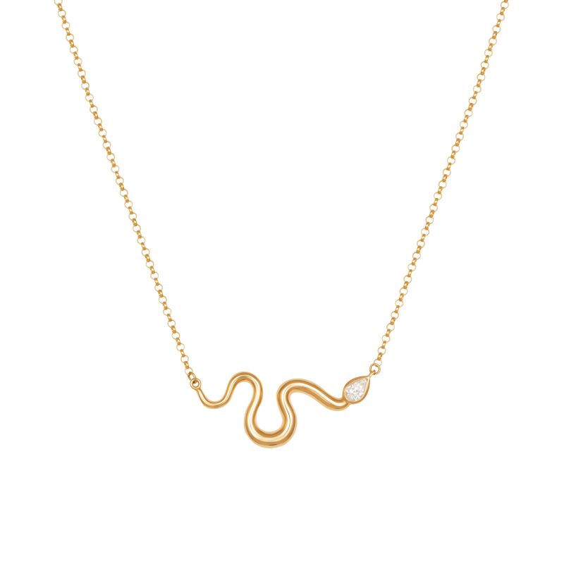 Boa Pear Diamond Necklace