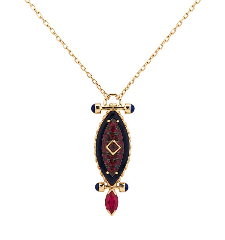 Peacock Beak Necklace - Small
